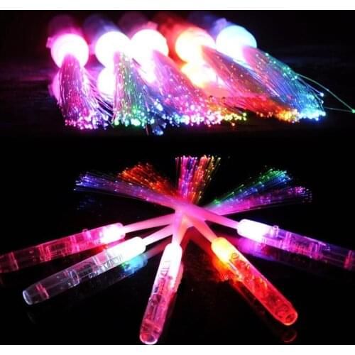 35cm Magic Wands Stick Toys Led Toys Led Light Stick Toy Blinking Glow By White Optic Fiber Concert Props Light