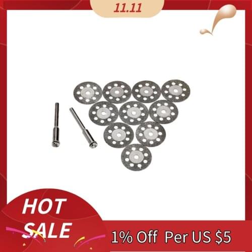 10Pcs Accessories 20mm Diamond Cutting Disc for Metal Grinding Wheel Disc Mini Circular Saw for Drill Rotary Tool