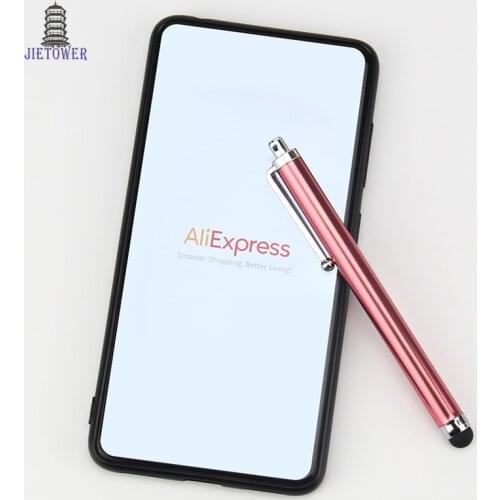 1000pcs/lot Capacitive screen Metal stylus touch pen with clip for iphone 7 6 plus 5 iPad/mini iPad/iPod touch wholesale cheap