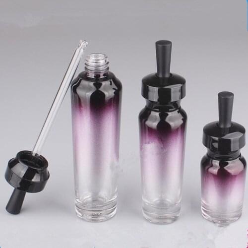 20ml purple essential oil glass bottle cosmetic packaging dropper bottle luxury glass dropper container F20171750