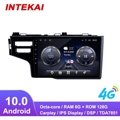 9"Android 10.0 Car Radio GPS Navigation autoradio multimedia player for honda Fit LHD 2014 2017 head unit stereo
