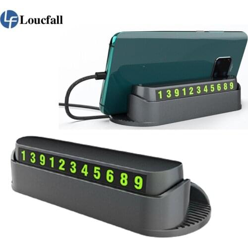 Car Temporary Parking Card Car Phone Holder Air Freshener Phone Number Card Plate Telephone Number Car Park Stop new