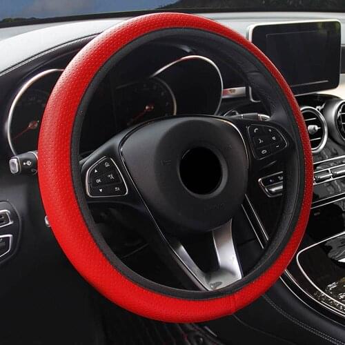 For Ford Focus 2 Soft Faux Leather Universal DIY Car Steering-wheel Cover Car Accessories Car Steering Wheel Cover Car-styling