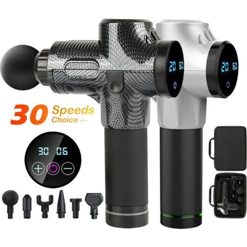 Electric Massage Gun Percussion Deep Tissue Massager Therapy Fascial Gun Muscle Pain Relief Shaping Slimming Fitness Equipment