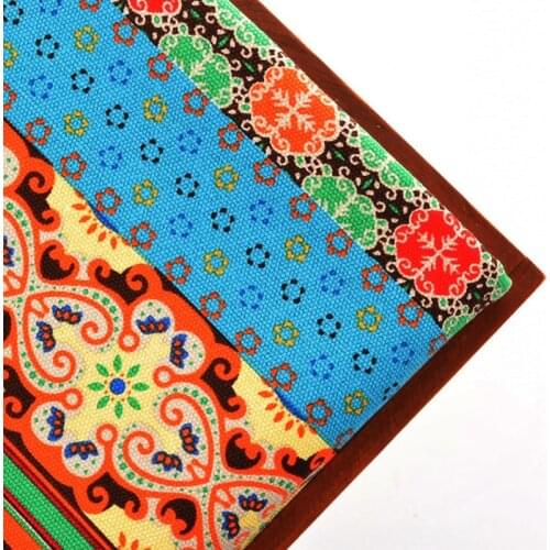 Upholstery Canvas Fabrics Patchwork For Needlework Handmade For Tableclothes Craft Doll Bags Ethnic Pattern Half Meter 145x50cm