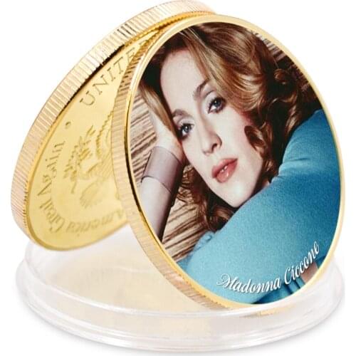Art Ornament 2021 Year of Madonna Commemorative Coin Coins Collectibles New Year Gift Gold Plated Coins Challenge Coin