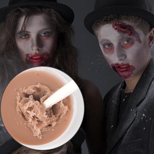 Face Painting Fake Scar Wax Makeup for Halloween Special Effects Stage Fake Wound Skin Wax Scar Body Paint 1pc Aluminum Box
