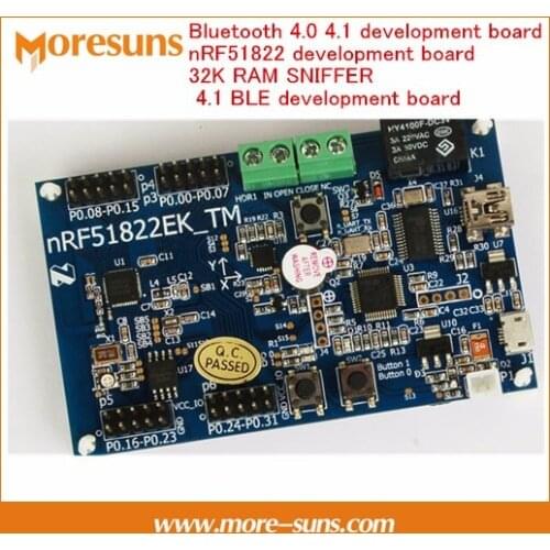 Fast Free Ship Bluetooth 4.0 4.1 development board nRF51822 development board 32K RAM SNIFFER 4.1 BLE development board