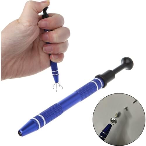 OOTDTY Metal Grabber Tweezers For Gripping Tiny Components & IC Chips Durable Hand Tool