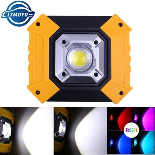 Strobe Portable Work Light LED Warning Lamp FlashLight Foldable Rechargeable Adjustable USB Charging Working Emergency Spotlight