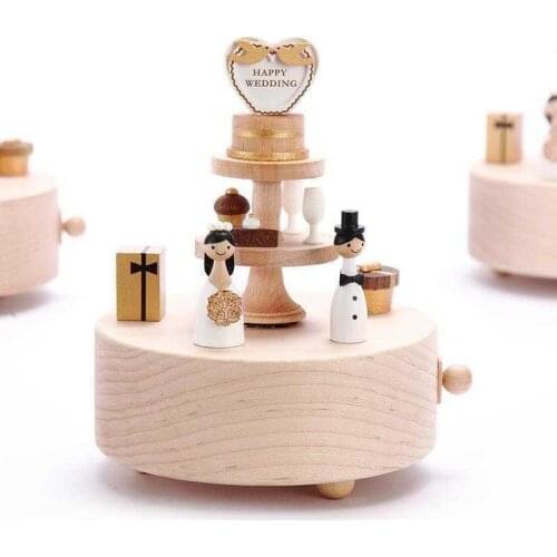 Accessories Carillon Scatole Musicali Note Musically Ballerina Typewriter Madera Wood De Musica caja Musical Carousel Music Box