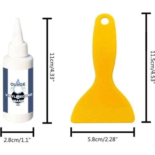 68UB Vinyl Record Cleaner Album Washer Cleaning Accessories Kit Record Cleaning Solution Fluid Blade