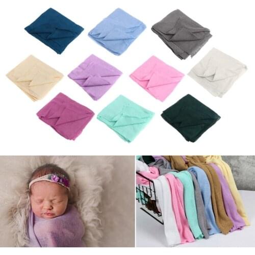 2021 New 40*150cm Baby Blanket Newborn Soft Wrapped Crochet Blanket Photo Photography Props