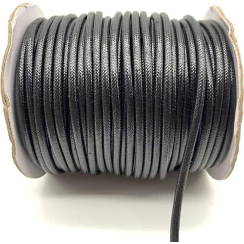 0.5mm 0.8mm 1mm 1.5mm 2mm 3mm Black Waxed Cotton Cord Rope Waxed Thread Cord String Strap Necklace Rope For Jewelry Making