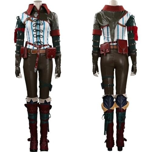 Triss Merigold Cosplay Costume Outfit Uniform Halloween Carnival Suit