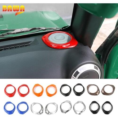 BAWA Interior Mouldings for Wrangler JK Car Interior Pillar Speaker Decoration for Jeep Wrangler JK 2015-2017 Car Accessories