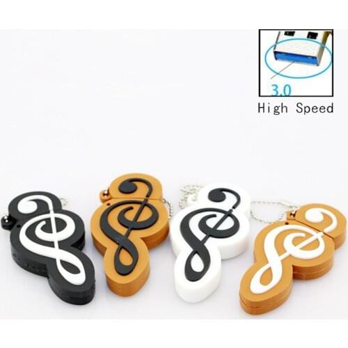 High Speed USB Flash Bellek Music World USB Stick Mini Note Memory Disk USB Pen Drive 4GB 8GB 16G 32GB 64GB Pendrive USB 3.0 Key