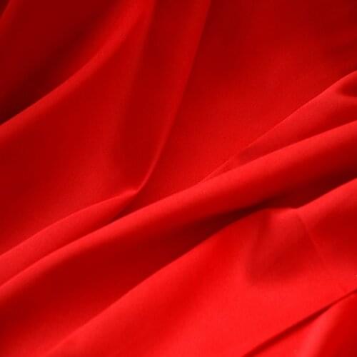 100% cotton Polyester fabric high quality Red cloth Clothing fabric dress DIY Handmade sewing Needlework quilting patchwork new