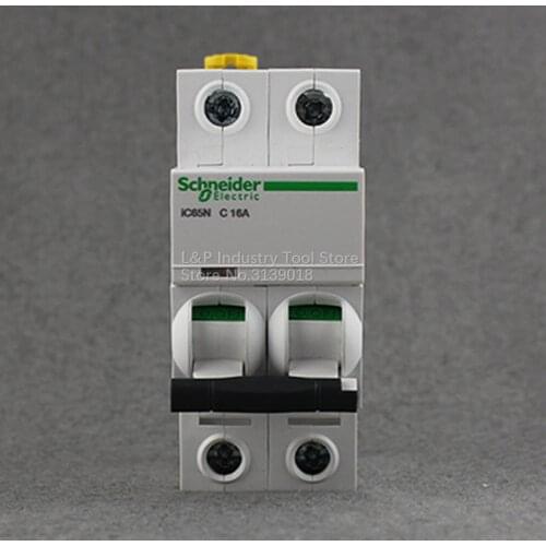 100% New Original Schneider IC65N 2P C16A A9F18216 Vacuum Circuit Breaker MCB Good Quality Acti9 Type C