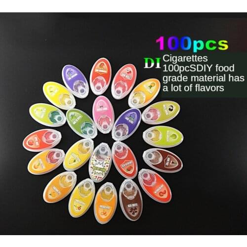 100pcs Cigarette Pops Fruit Menthol Capsule Mint Beads Flavor Explosion Blast Ball Holder Filter Smoking Tobacco Accessories