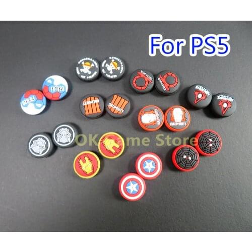 100pcs Replacement For Sony PS4 PS5 Controller Silicone Thumb Grip Stick Cap Joystick Cap Cover for Playstation 5 Accessories