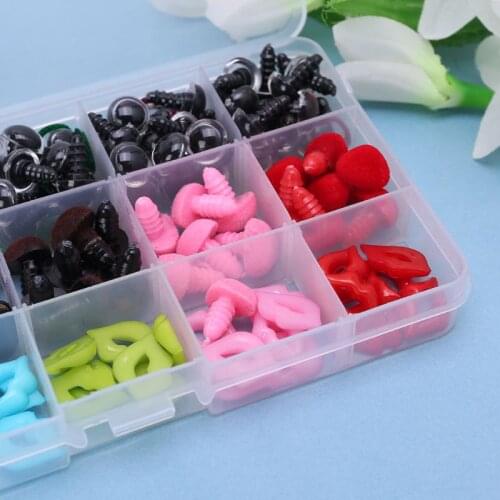 140Pcs DIY Doll Puppet Plastic Eyes Nose Mouth Safety Washers Pads For Handmade Plush Anime Doll Girl Craft Children Kids Toy