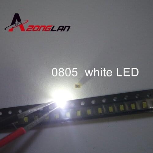 500pcs 2015 Time-limited Limited Surface Mount free Shipping 0805 White Smd Led Super Bright Lamp Lights-emitting Diodes