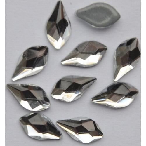 AAAA+Best Quality 4x8mm Flame Crystal Clear DMC Hot Fix Rhinestone More Shiny Super Bright Hotfix Iron On Stones