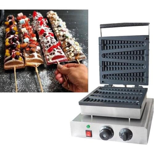 Free shipping 220V 110v Electric Pine shape 4 Pcs lolly waffle maker Lolly hot dog stick
