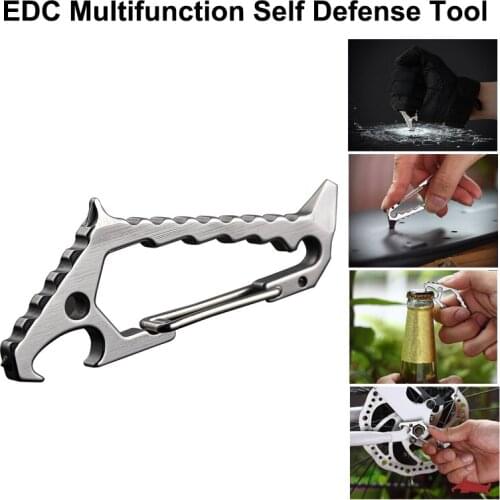 EDC Shark Design Quick-hanging Buckle Outdoor Self Defense Tungsten Steel Head Broken Window Buckle Opener Key Button