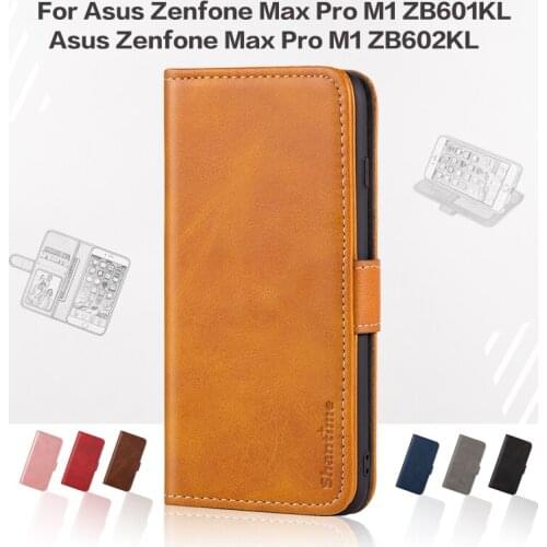 Flip Cover For Asus Zenfone Max Pro M1 ZB601KL Business Case Leather Luxury With Magnet Wallet Case For Asus ZB602KL Phone Cover