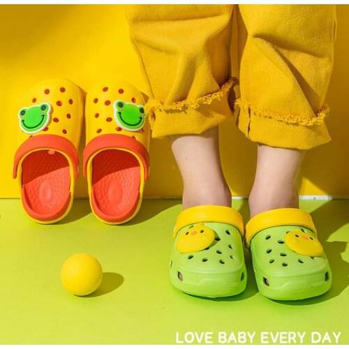 Children Shoes Summer New Beach Hole Shoes Sandals Baby Cartoon Unicorn Outdoor Sandals Sport Girl Eva Breathable Slippers Boys