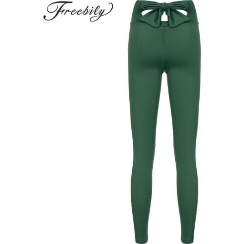 Women Ruched Running Yoga Leggings Pants Sportswear Girls High Waist Seamless Gym Training Fitness Sports Pants Leggings Tights