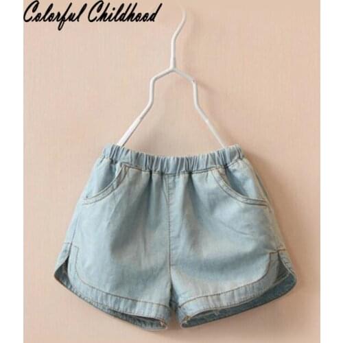 Infant Girls Denim Shorts Light Color trouses Newborn Baby Cool Summer Blue Thin Short Pants Cotton Toddler Kids jeans