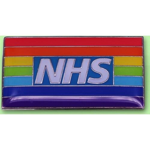 Thank You NHS Rainbow Hope Pride Enamel Pin LGBTQ Proud nurse doctor Key worker Badge Brooch Gift Metal Friendship Jewelry