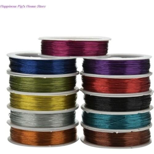 40m Rolling Iron Craft Wire 0.5mm Spool Soft for DIY Decorative Flowers Wreaths Package DIY String Jewelry Craft Metal Wire