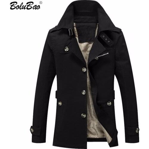 BOLUBAO Men Jacket Coat Fashion Trench Coat Jaqueta Masculina Veste Homme Brand Casual Fit Overcoat Outerwear Jacket Male