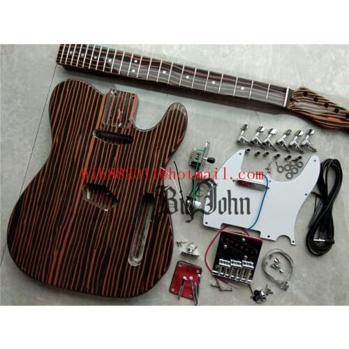 New Semi-Finished Electric Guitar,Technology Body&Neck&Fingerboard Chrome Hardware Guitar Kit BJ-432