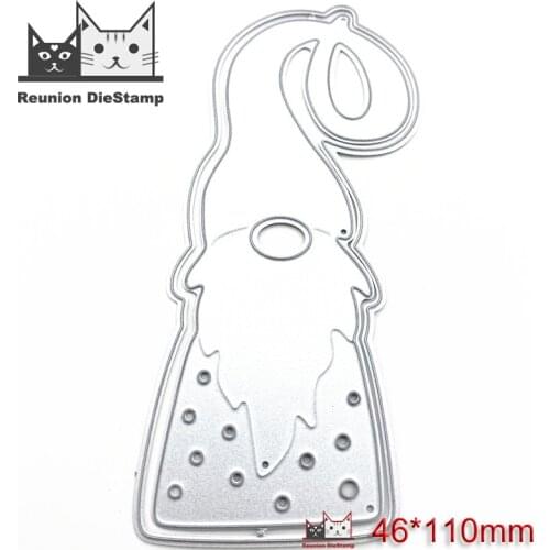 Reunion New Design Craft Santa Metal Cutting Die Die Cuts Gnome Santa Claus Decor Scrapbook Album Paper Card Craft Embossing Die