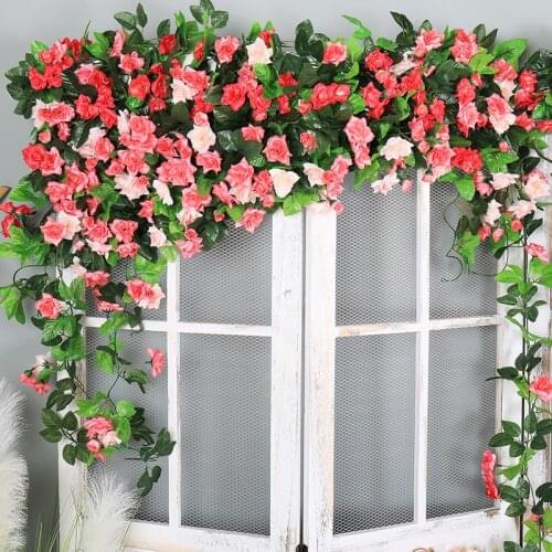 Rose Rattan Silk Artificial Flowers for A Wedding Arch Flowers Garland Romantic Rose In Glass Dome Decoration christmas