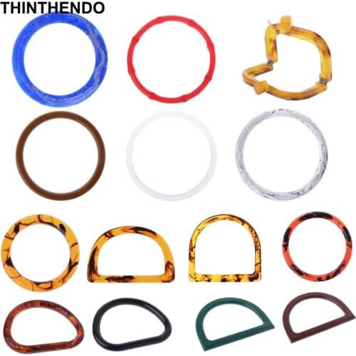 Resin Handle Replacement DIY Handbag Purse Making Bag Shopping Tote Accessories