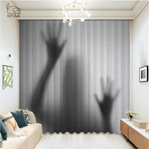 Happy Halloween In Creepy Forest At Horror Night On Graveyard Curtains Bathroom Curtains Window Curtain Decor Micro Shading