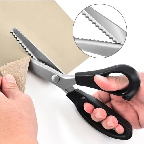 Sewing scissors Zig Zag Dressmaking Shear DIY Tool Pinking Scissor Leather Handicraft Sewing Accessories Textile Fabric scissors