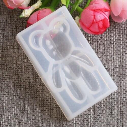 DIY Bear Shape Silicone Mold Chocolate Fondant Cake Decoration Tools