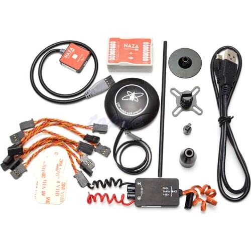 Naza M Lite Multi Flyer Version Flight Control Controller w/ PMU Power Module & LED &Cables & M8N GPS for F450 S500 Quadcopter