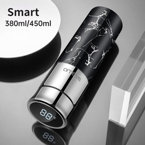 450ml Smart Thermos Bottle Temperature Display 316 Stainless Steel Water Bottle Vacuum Flask Portable Thermos Cup Girl Gift