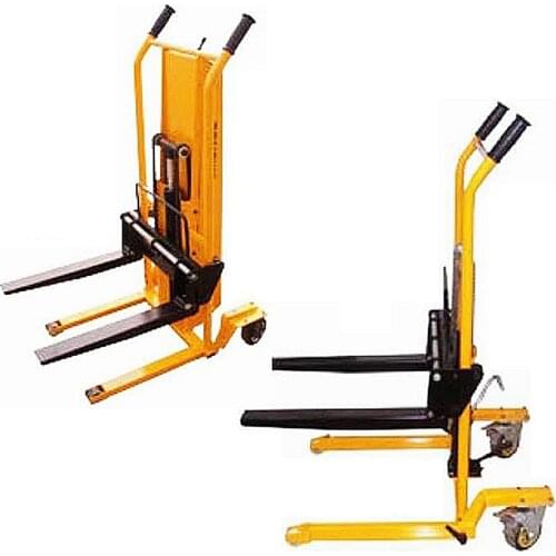 Four-wheel Universal Tiger Truck Fork Lift Folding Flat Trolley Cargo Handling Forklift Semi-electric