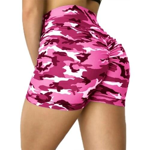 2021 Women Camouflage Shorts Lady Girls Camo Printing High Waist Short Pants Summer Clothing Buttocks Yoga Pants