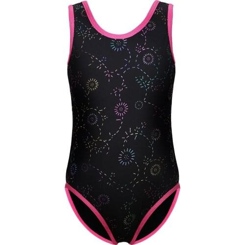 2-11Y One-piece Child Girls Ballet Tutu Dress Sleeveless Gymnastics Leotards Kid Ballet Dancewear Professiona Leotards Costume