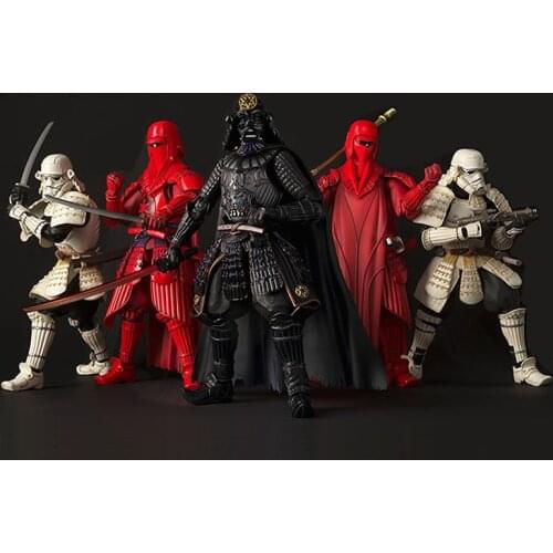Star Wars 17cm Bounty Hunter Bob Buffett Black Warrior White Soldier Spiderman Visvader Pvc Figure
